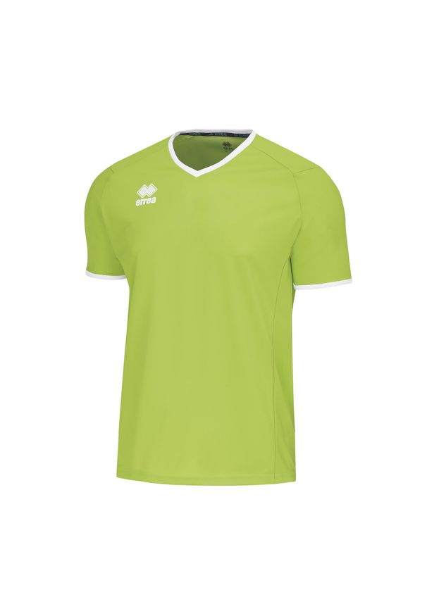 ERREA - Koszulka Errea Lennox. Kolor: biały, wielokolorowy, zielony. Długość rękawa: krótki rękaw. Długość: krótkie. Sport: piłka nożna