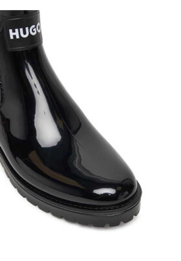 Hugo - HUGO Kalosze Tabita Rain Bootie 50498397 Czarny. Kolor: czarny