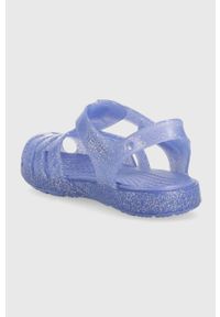 Crocs sandały dziecięce CROCS ISABELLA SANDAL kolor fioletowy. Zapięcie: rzepy. Kolor: fioletowy. Materiał: materiał #2