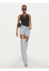 Karl Lagerfeld Jeans Top 231J1701 Czarny Slim Fit. Kolor: czarny. Materiał: bawełna #4