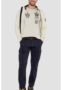 Aeronautica Militare - AERONAUTICA MILITARE Beżowy męski longsleeve, Rozmiar XXL. Kolor: beżowy. Długość rękawa: długi rękaw #5