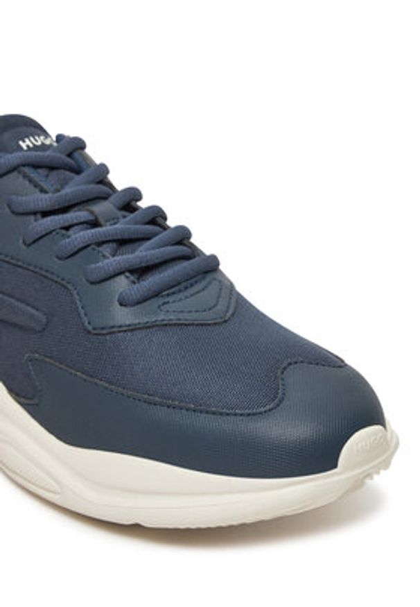 Hugo - HUGO Sneakersy Leon 50536960 Granatowy. Kolor: niebieski. Materiał: skóra
