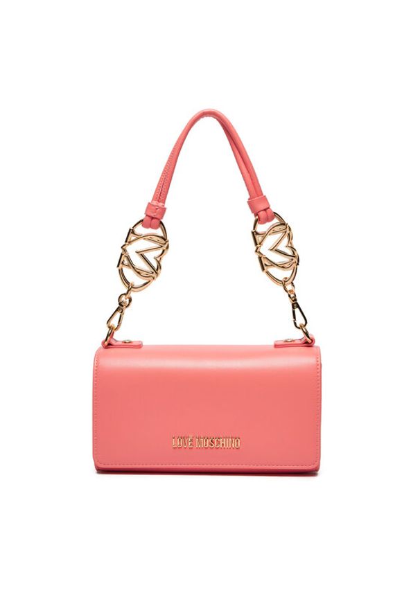 Love Moschino - LOVE MOSCHINO Torebka JC4051PP1MLF0464 Koralowy. Kolor: pomarańczowy. Materiał: skórzane