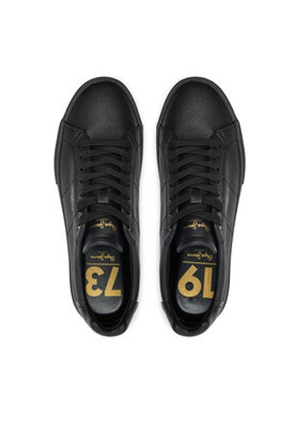 Pepe Jeans Sneakersy Kenton Rise PMS31059 Czarny. Kolor: czarny. Materiał: skóra