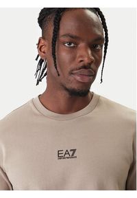 EA7 Emporio Armani Bluza 8NPM30 PJVRZ U6167 Beżowy Regular Fit. Kolor: beżowy. Materiał: bawełna #4