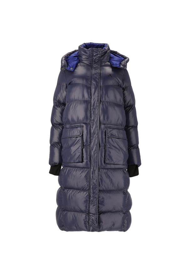 Damska długa kurtka Whistler Lakewood. Kolor: niebieski. Długość: długie. Sport: turystyka piesza