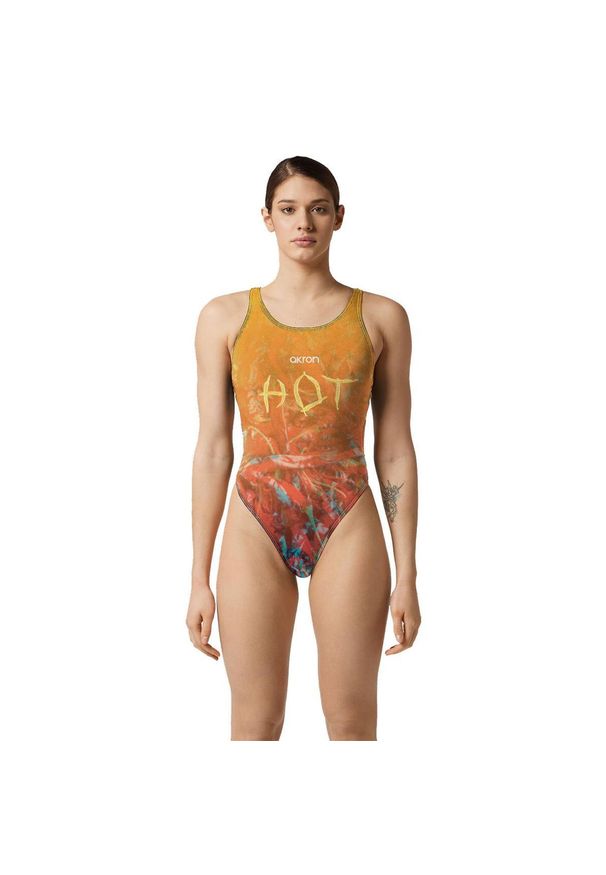 AKRON - Strój Kąpielowy Akron Tory – Rozmiar 38. Kolor: pomarańczowy