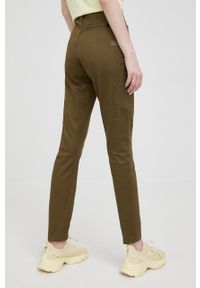 G-Star RAW - G-Star Raw Spodnie D19011.C105 damskie kolor zielony fason cargo high waist. Stan: podwyższony. Kolor: zielony #4