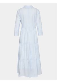 Iconique Sukienka koszulowa IC23 049 Niebieski Regular Fit. Kolor: niebieski. Materiał: bawełna. Typ sukienki: koszulowe #6