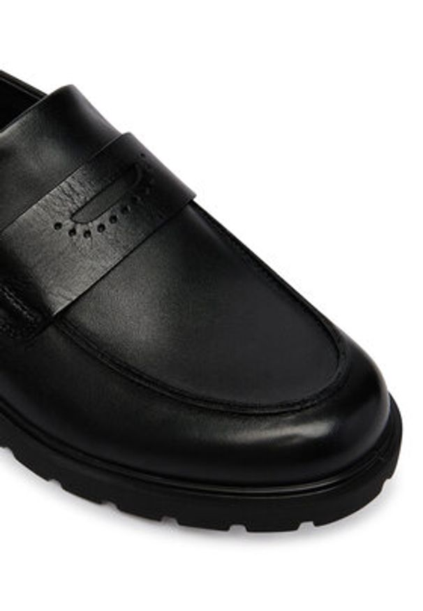 ecco - ECCO Loafersy Metropole Vienna 23133301001 Czarny. Kolor: czarny. Materiał: skóra