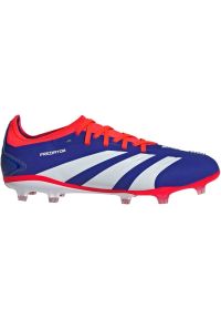 Adidas - Buty piłkarskie adidas Predator Pro Fg IF6330 czerwone. Zapięcie: sznurówki. Kolor: czerwony. Materiał: dzianina, syntetyk, materiał, guma. Szerokość cholewki: normalna. Sport: piłka nożna