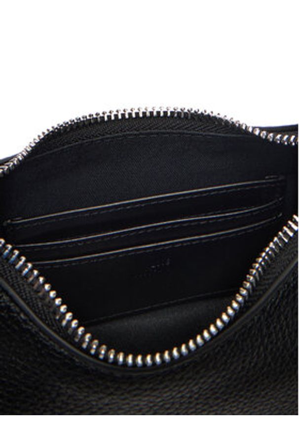 Love Moschino - LOVE MOSCHINO Torebka JC4019PP1NLT000B Czarny. Kolor: czarny. Materiał: skórzane