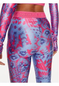 Versace Jeans Couture Legginsy 76HAC101 Niebieski Skinny Fit. Kolor: niebieski. Materiał: syntetyk #4