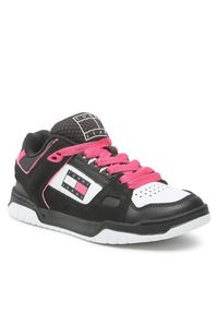 Tommy Jeans Sneakersy Wmn Skate Low EN0EN02053 Czarny. Kolor: czarny. Materiał: skóra