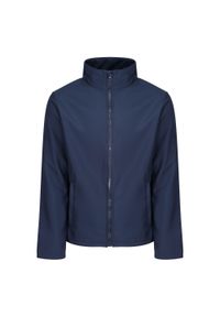 Regatta - Softshell Męski Ablaze. Kolor: szary, niebieski, wielokolorowy. Materiał: softshell. Sport: turystyka piesza #1