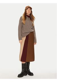 Weekend Max Mara Sweter Jerez 2425366142 Brązowy Relaxed Fit. Kolor: brązowy. Materiał: wełna #3