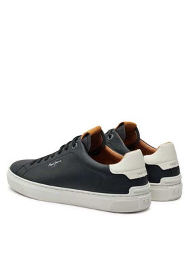 Pepe Jeans Sneakersy Camden Club M PMS00020 Czarny. Kolor: czarny. Materiał: skóra