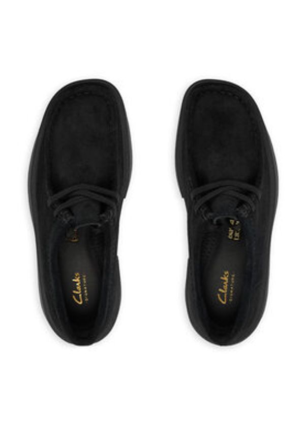 Clarks Półbuty Torview W 26184944 Czarny. Kolor: czarny. Materiał: skóra, zamsz