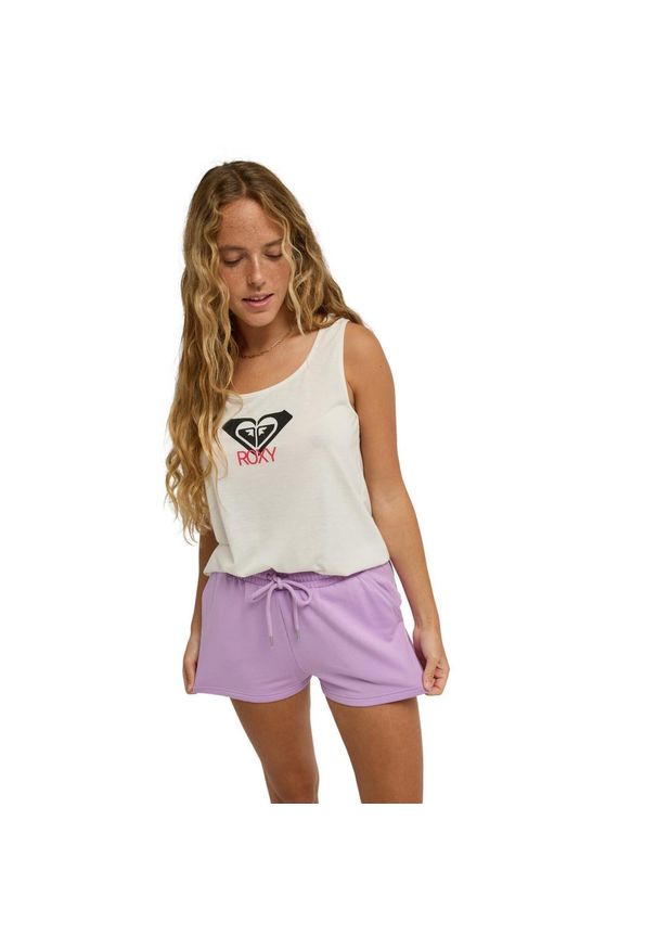 Roxy - Spodenki dresowe dla Kobiety SURFING BY MOONLIGHT Fioletowy. Kolor: fioletowy. Materiał: poliester, elastan, tkanina. Długość: krótkie