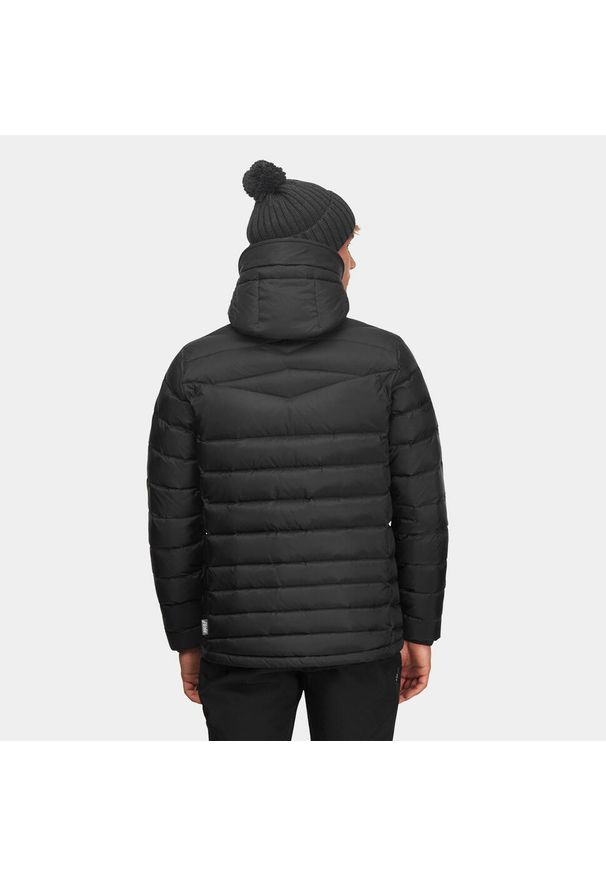 Kurtka męska puchowa Alpinus Monviso puch kaczy. Kolor: czarny. Materiał: puch. Sport: turystyka piesza