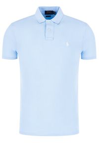 Polo Ralph Lauren Polo Core Replen 710795080 Błękitny Slim Fit. Typ kołnierza: polo. Kolor: niebieski. Materiał: bawełna