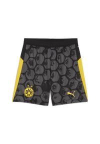 Puma - Męskie szorty KIDSUPER × BORUSSIA DORTMUND PUMA. Kolor: żółty, wielokolorowy, czarny. Sezon: lato