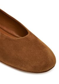 Weekend Max Mara Baleriny Todisuede 2525526074600 Brązowy. Kolor: brązowy. Materiał: zamsz, skóra #5