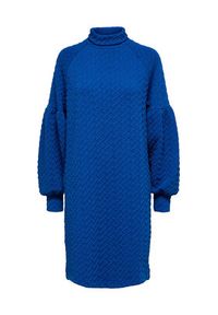 Selected Femme Sukienka dzianinowa Rose 16086352 Niebieski Relaxed Fit. Kolor: niebieski. Materiał: dzianina, syntetyk #6