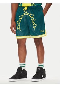 Puma Szorty sportowe 631703 Zielony Regular Fit. Kolor: zielony. Materiał: syntetyk