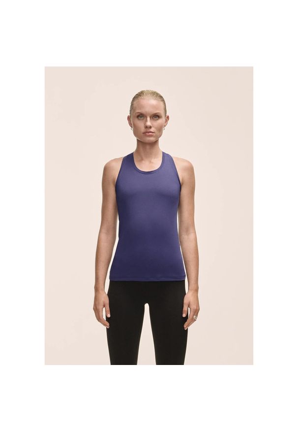 CASALL - Damska Koszulka Sportowa Treningowa Casall Essential Racerback Tank. Kolor: niebieski. Sport: joga i pilates