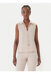 Rinascimento Bluzka CFC0127446003 Beżowy Regular Fit. Kolor: beżowy. Materiał: syntetyk #1