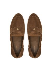 Tory Burch Półbuty Ballet Sport 158073 Brązowy. Kolor: brązowy. Materiał: zamsz, skóra. Styl: sportowy #4