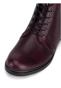 Remonte Trzewiki D8380-35 Bordowy. Kolor: czerwony. Materiał: skóra #5