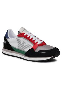 Emporio Armani Sneakersy X4X537 XM678 N640 Kolorowy. Materiał: materiał. Wzór: kolorowy