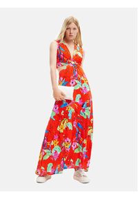 Desigual Sukienka letnia 23SWVW73 Czerwony Regular Fit. Kolor: czerwony. Materiał: wiskoza. Sezon: lato #3