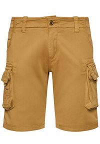 Alpha Industries Szorty materiałowe Crew 176203 Brązowy Slim Fit. Kolor: brązowy. Materiał: bawełna #2