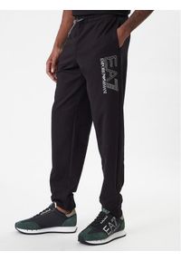 EA7 Emporio Armani Spodnie dresowe 7M001316 AF13512 UC001 Czarny Regular Fit. Kolor: czarny. Materiał: bawełna #1