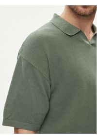 Jack & Jones - Jack&Jones Polo Linen 12252748 Zielony Regular Fit. Typ kołnierza: polo. Kolor: zielony. Materiał: bawełna #4