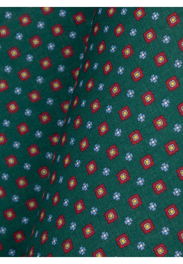 Pako Lorente - PAKO LORENTE - Zielona poszetka mikrowzór. Kolor: zielony. Materiał: bawełna