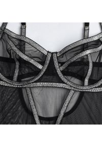 Intica - Body z siateczką i błyszczącą nitką na wieczorne wyjścia Semire. Kolor: wielokolorowy. Materiał: materiał #5