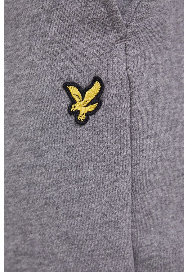Lyle & Scott - Spodnie. Kolor: szary. Materiał: bawełna, dzianina