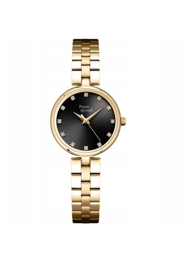 Zegarek damski Pierre Ricaud P22174.1144Q CYRKONIE złoty. Kolor: złoty