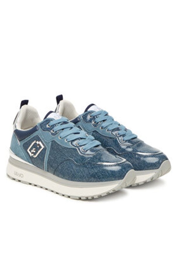 Liu Jo Sneakersy Maxi Wonder BF5009 PX767 Granatowy. Kolor: niebieski. Materiał: materiał