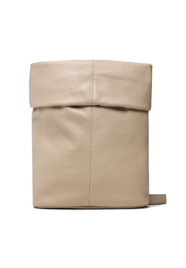 Creole Torebka K11310 Beżowy. Kolor: beżowy. Materiał: skórzane