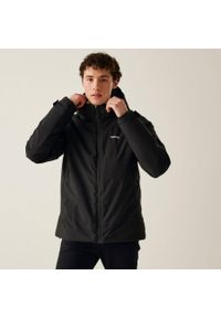 Kurtka wodoodporna Regatta Frelton. Kolor: czarny. Sport: outdoor, turystyka piesza