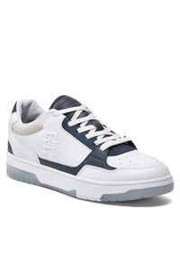 TOMMY HILFIGER - Tommy Hilfiger Sneakersy Th Basket Best Locker FM0FM04969 Biały. Kolor: biały