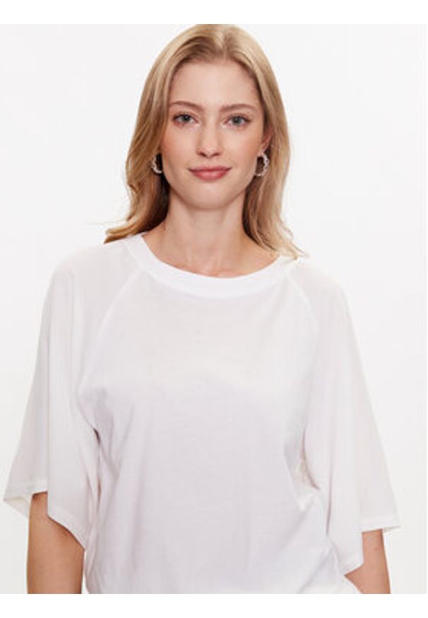 Marella Bluzka Fatuo 2339410635 Biały Regular Fit. Kolor: biały. Materiał: bawełna