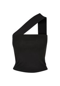 Damski tank top w dużym rozmiarze Urban Classics. Okazja: na co dzień. Kolor: czarny. Długość rękawa: bez rękawów. Styl: casual #1