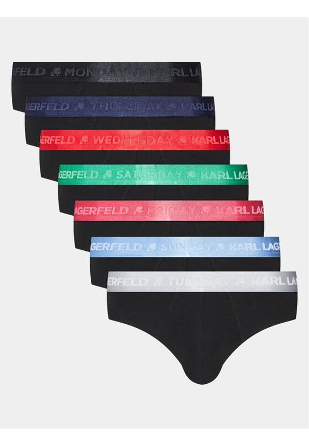 Karl Lagerfeld - KARL LAGERFELD Komplet 7 par slipów Day Of The Week Brief (7-Pack) 235M2103 Kolorowy. Materiał: bawełna. Wzór: kolorowy