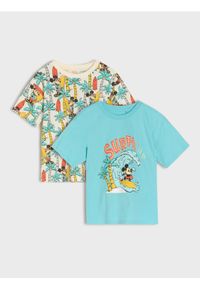 Sinsay - Bawełniane koszulki Mickey Mouse 2 pack - wielobarwny. Materiał: bawełna. Wzór: motyw z bajki #1